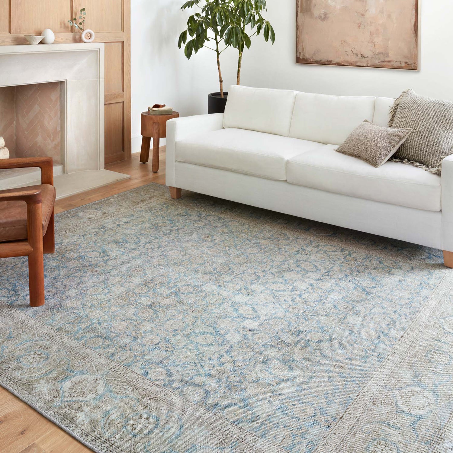 Loloi Wynter Ocean/Silver Power Loomed Rug