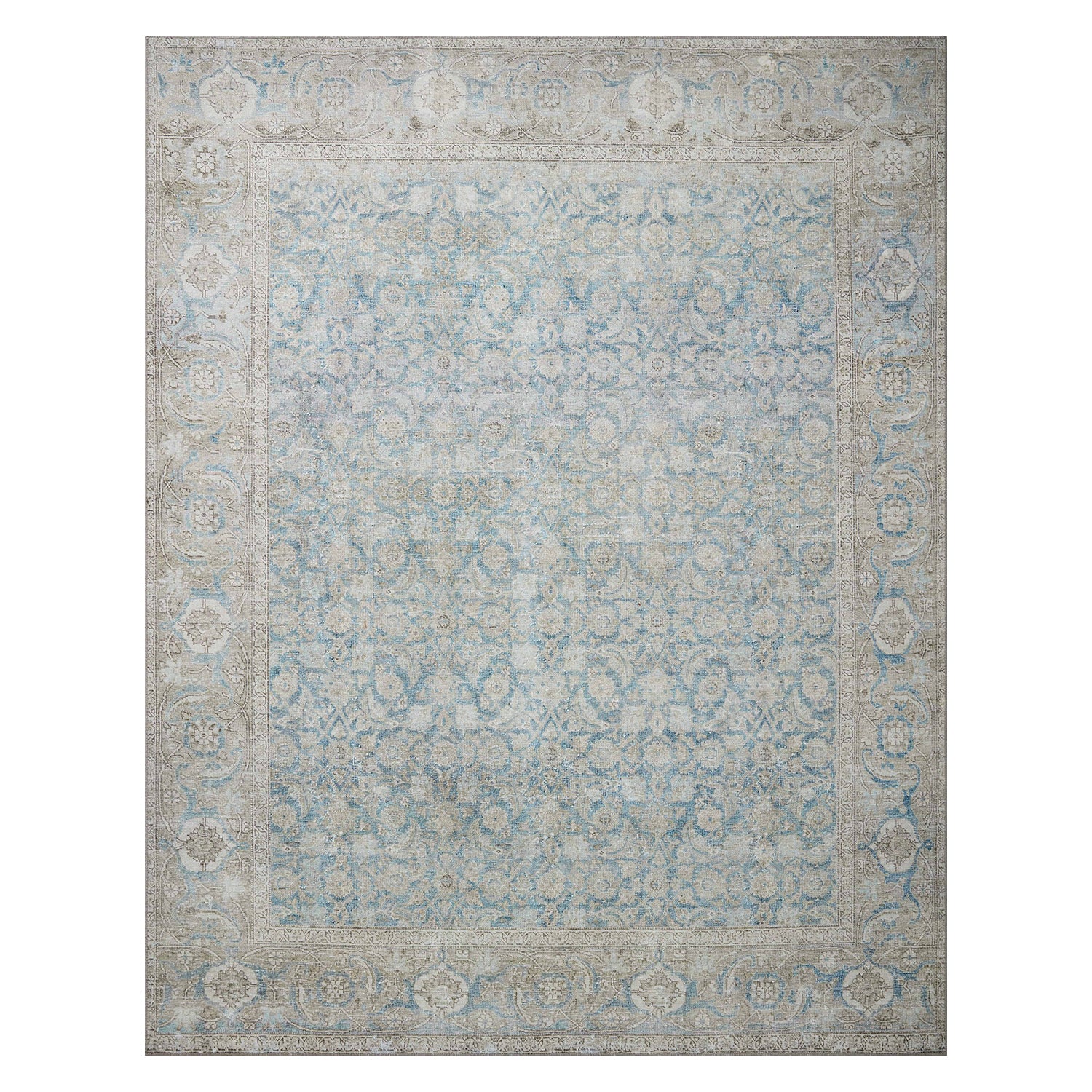 Loloi Wynter Ocean/Silver Power Loomed Rug