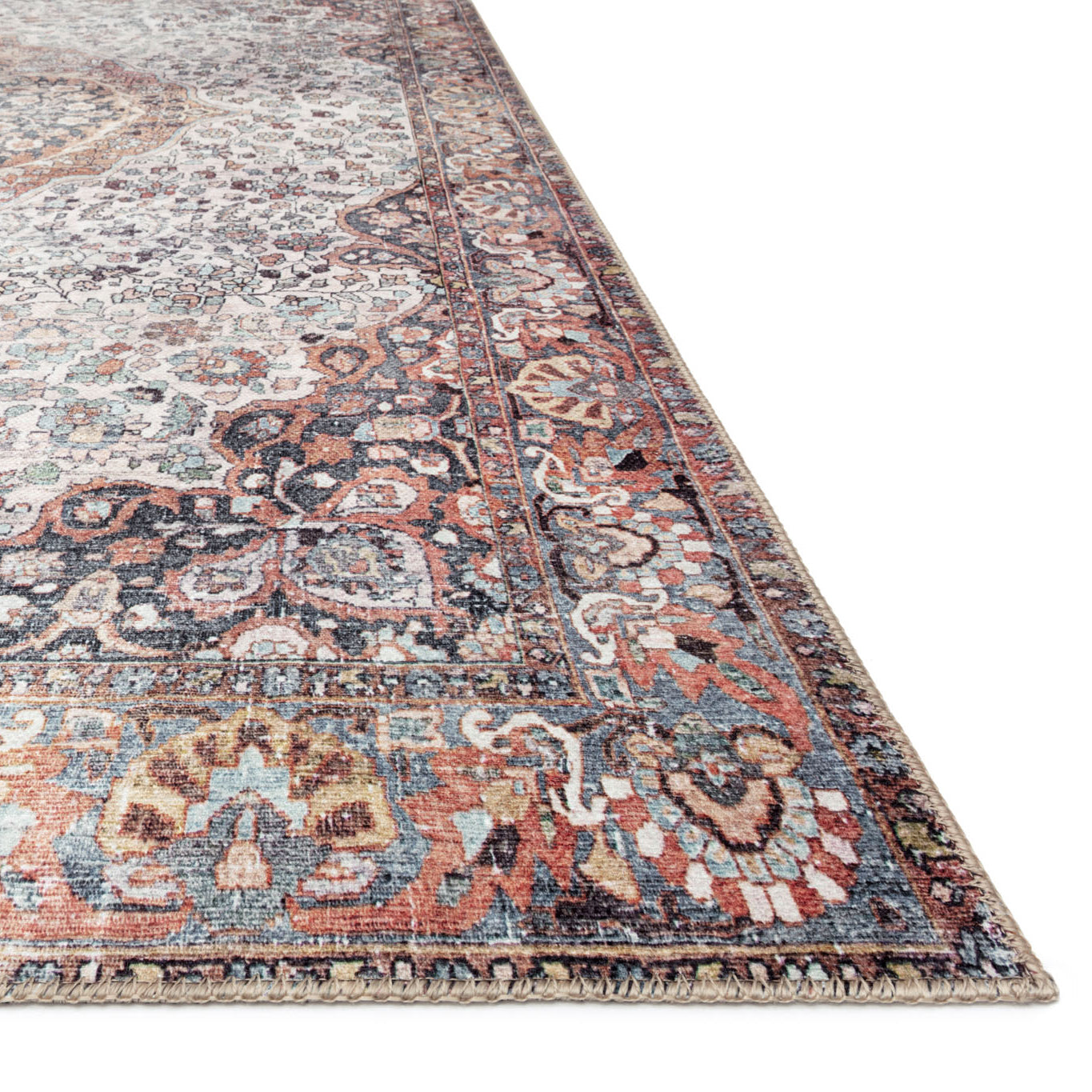 Loloi Wynter Red/Multi Power Loomed Rug