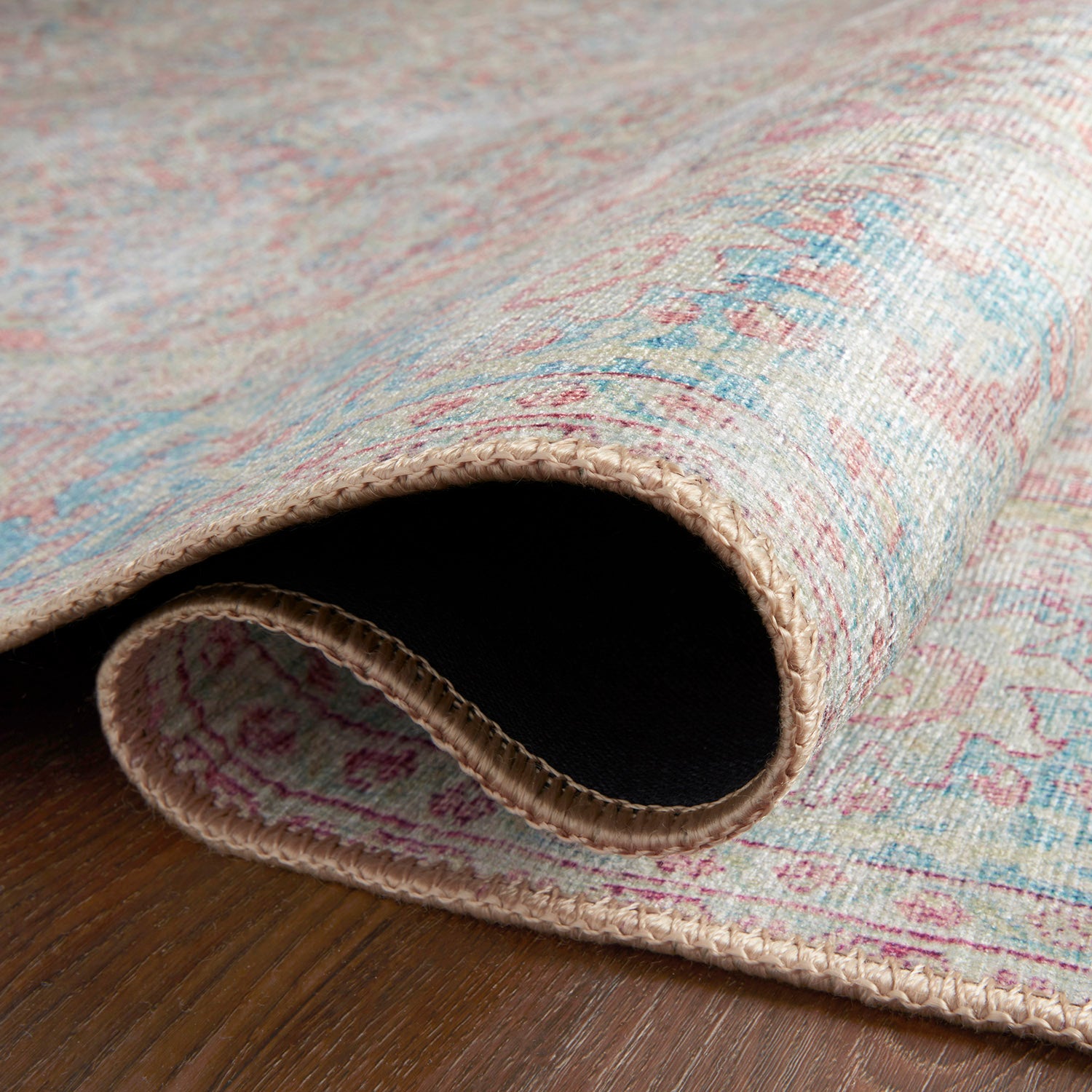 Loloi Wynter Red/Teal Power Loomed Rug