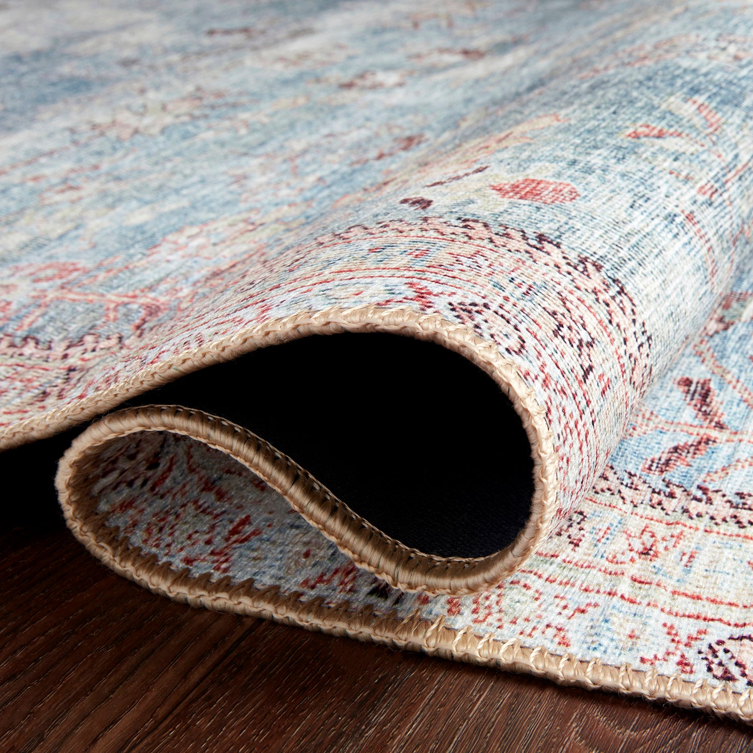 Loloi Wynter Teal/Multi Power Loomed Rug