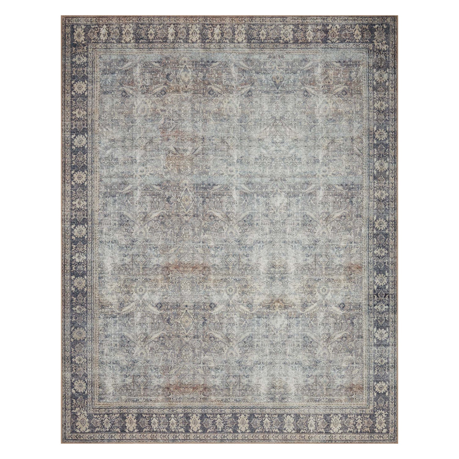 Loloi Wynter Gray/Charcoal Power Loomed Rug