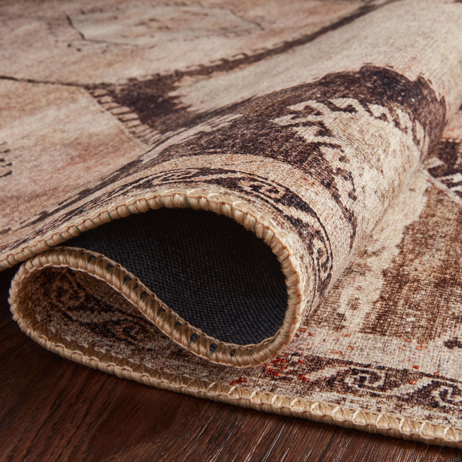 Loloi Wynter Graphite/Blush Power Loomed Rug