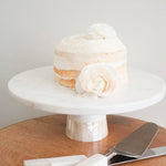 Anaya Mother of Pearl Marble Cake Stand