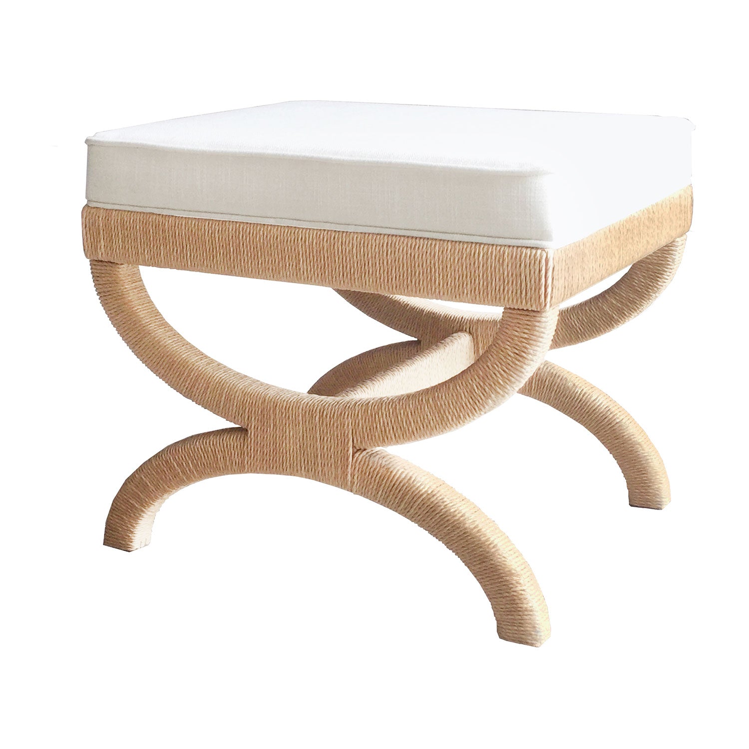 Worlds Away Xanadu Rope Stool