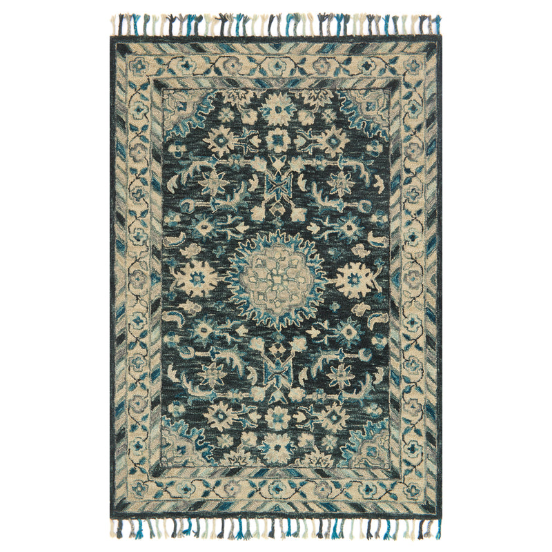 Loloi Zharah Teal/Gray Hooked Rug