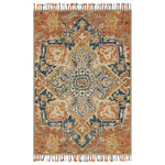 Loloi Zharah Rust/Blue Hooked Rug