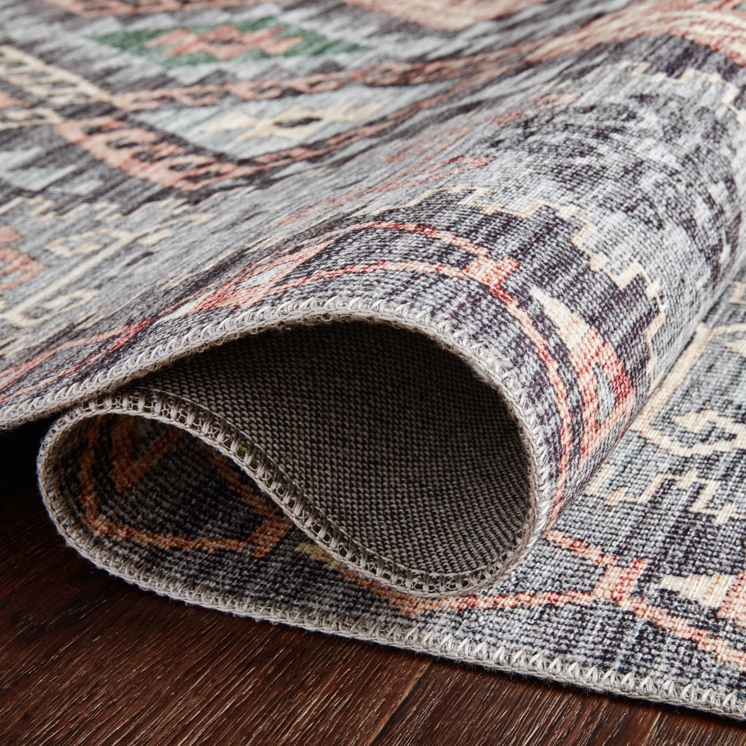 Loloi Zion Gray/Multi Power Loomed Rug