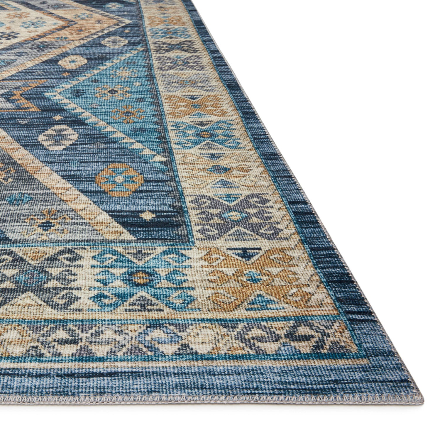 Loloi Zion Ocean/Gold Power Loomed Rug