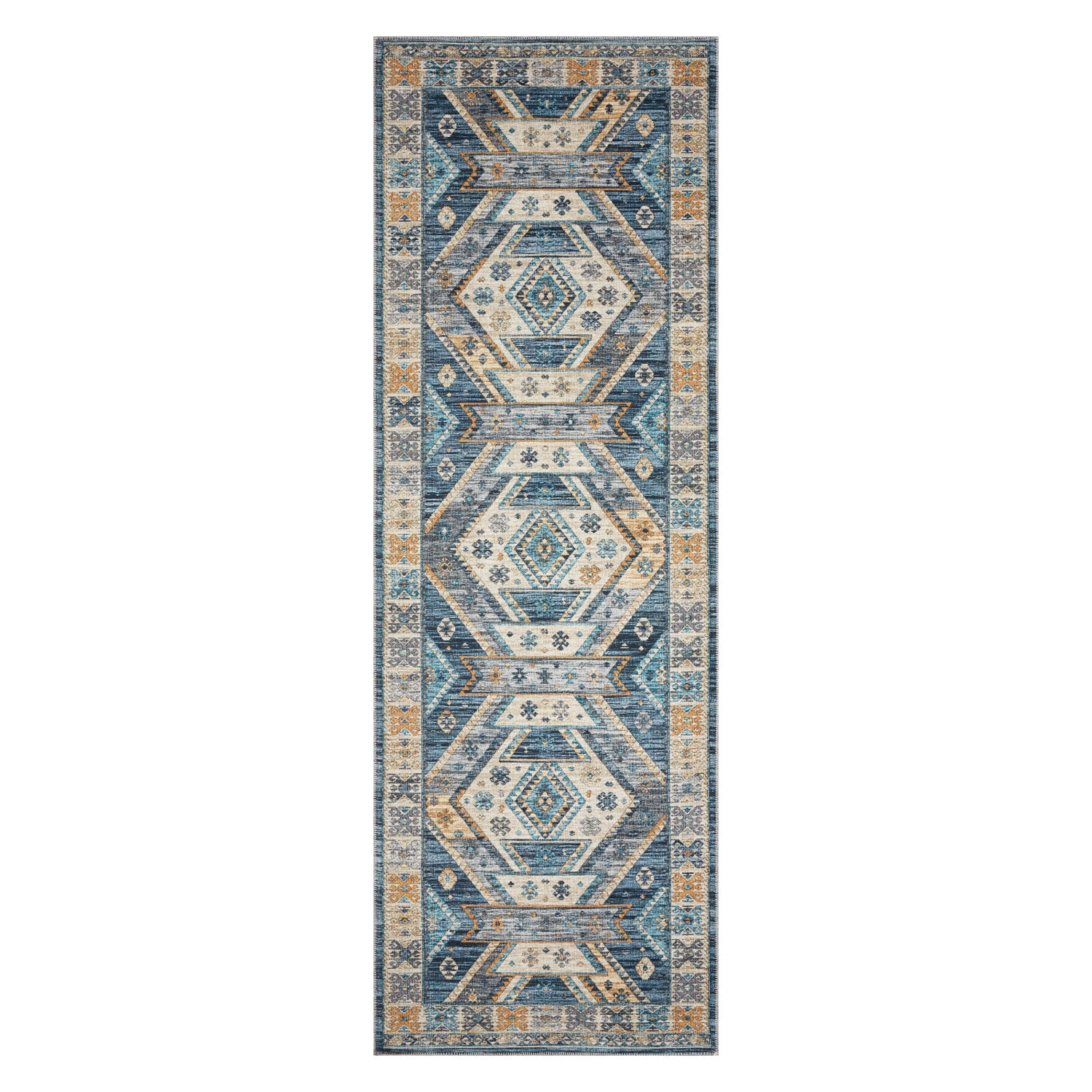 Loloi Zion Ocean/Gold Power Loomed Rug