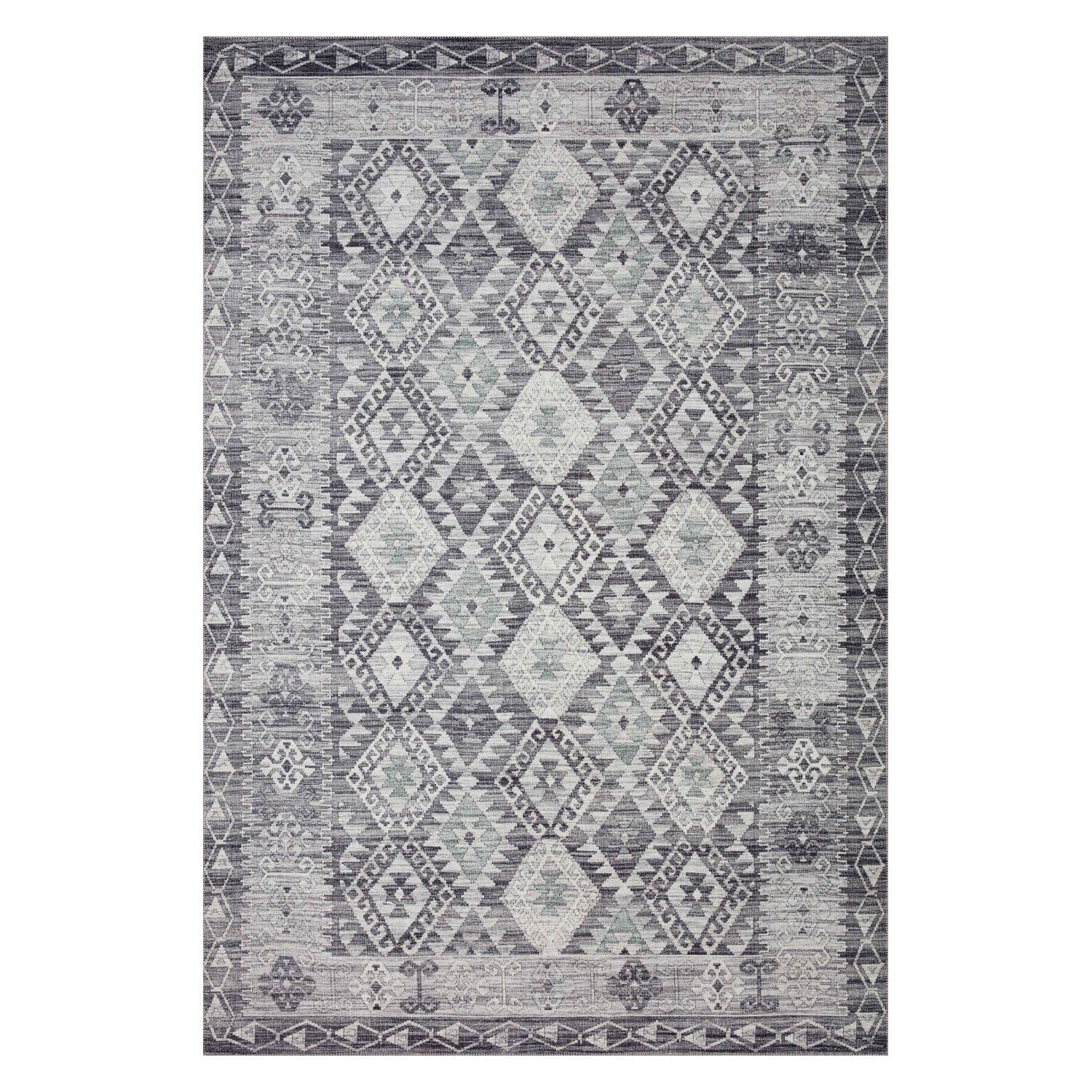 Loloi Zion Charcoal/Slate Power Loomed Rug