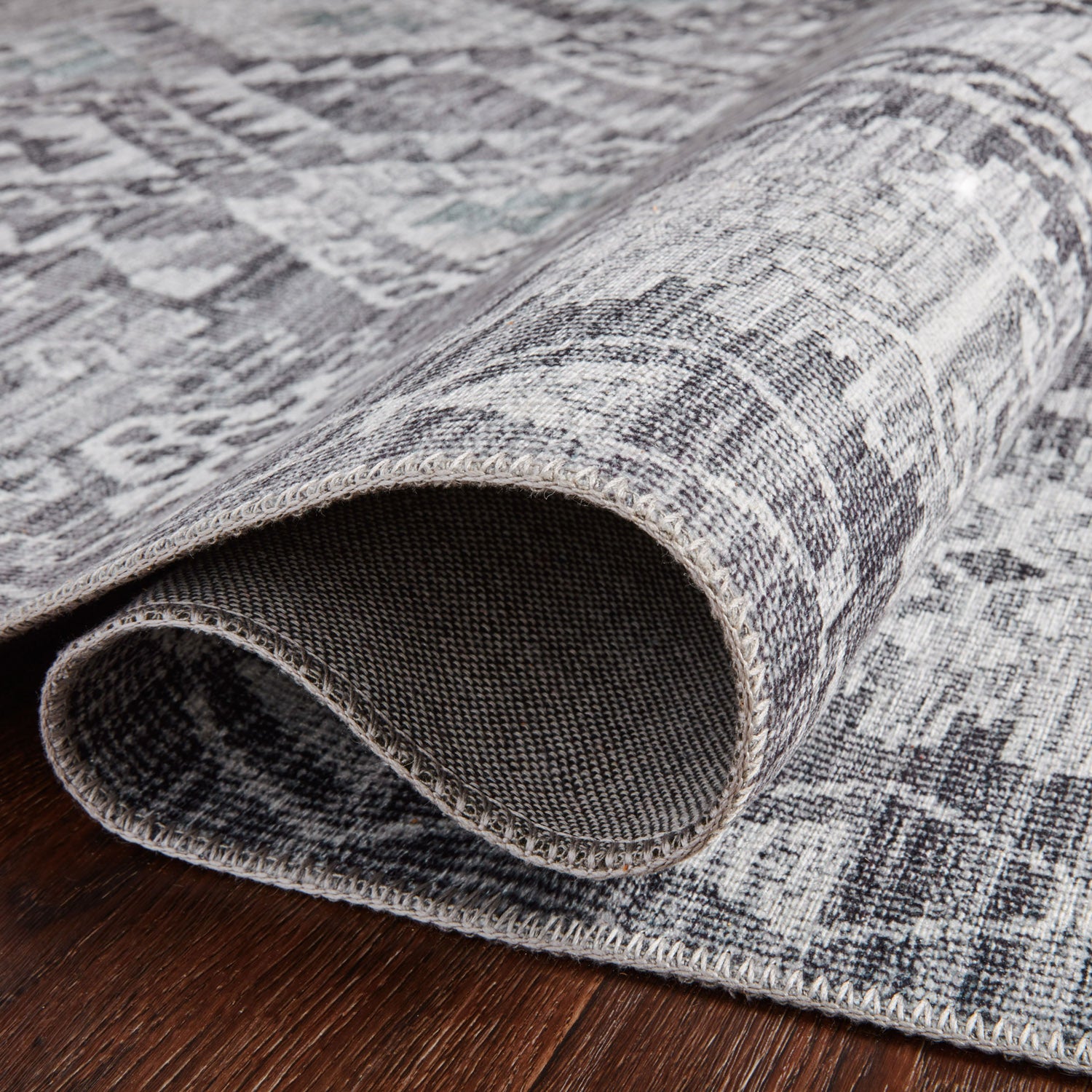 Loloi Zion Charcoal/Slate Power Loomed Rug