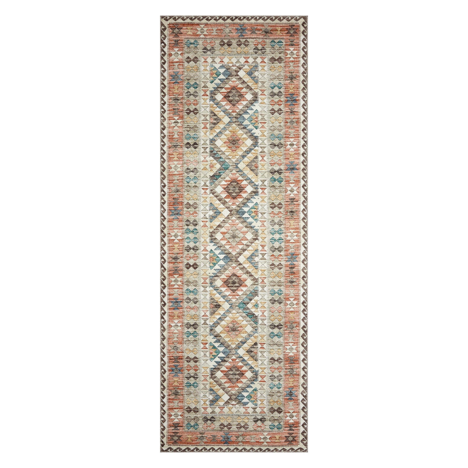 Loloi Zion Ivory/Multi Power Loomed Rug