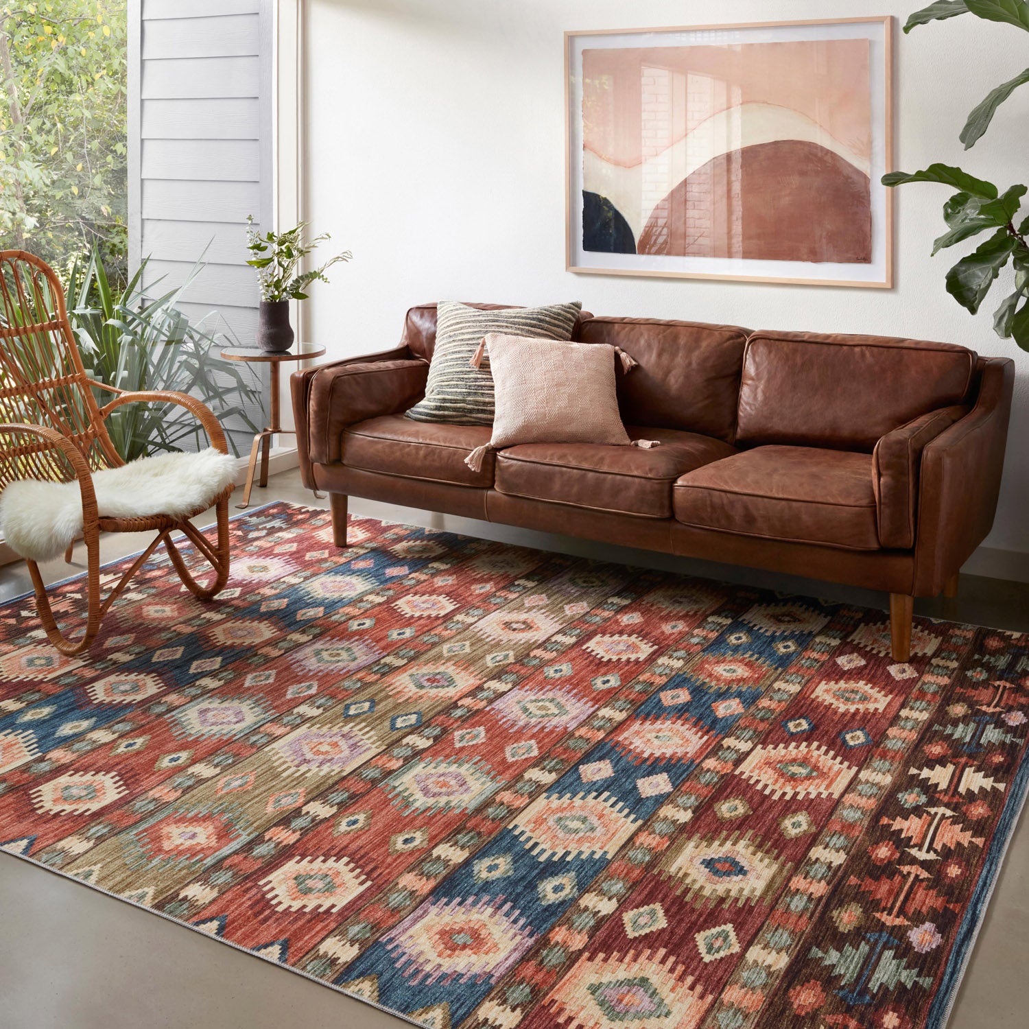 Loloi Zion Fiesta/Multi Power Loomed Rug