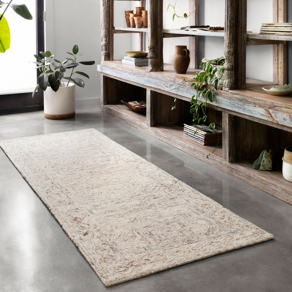 Loloi II Ziva Neutral Hand Tufted Rug Paynes Gray