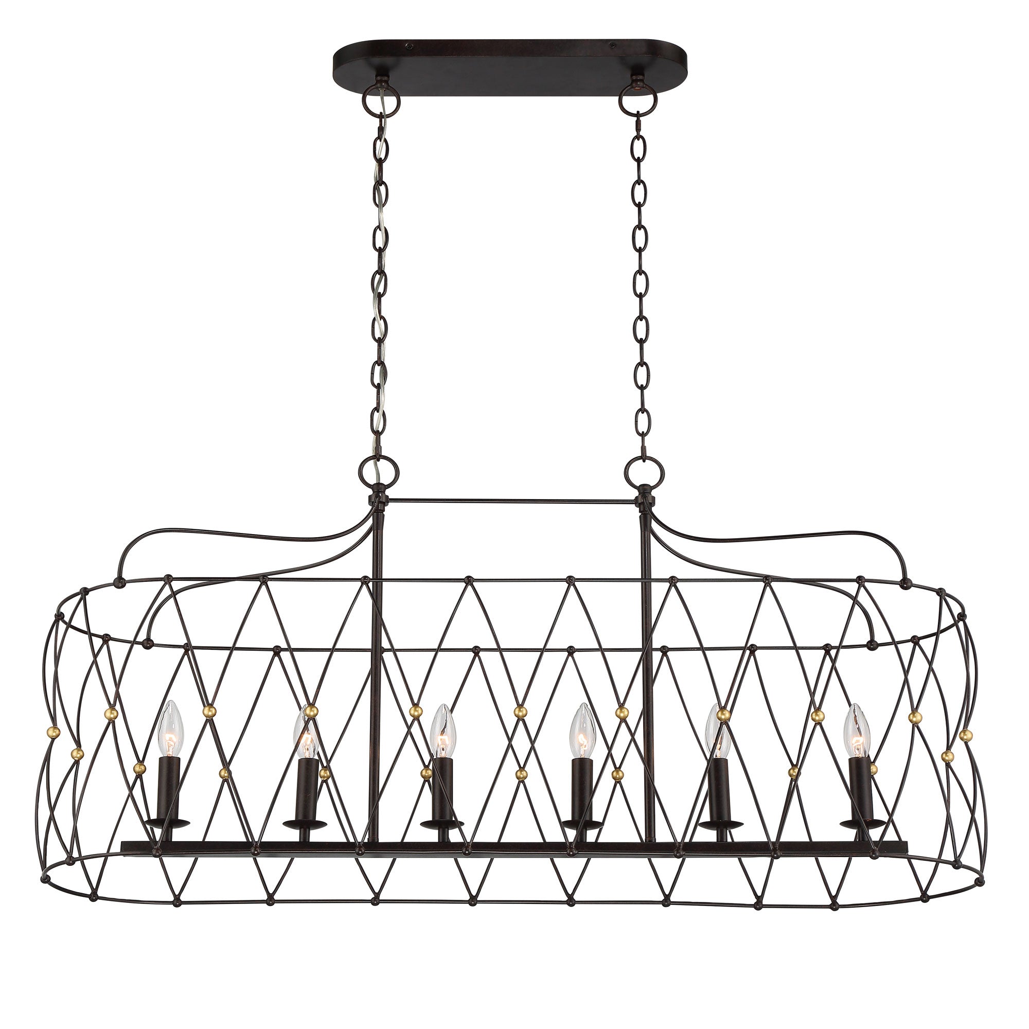 Crystorama Zucca Linear Chandelier