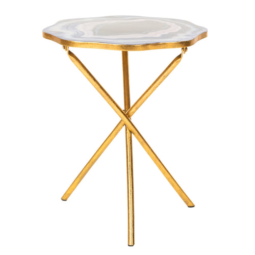 Ashley Faux Agate Accent Table
