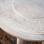 Margie Carved Side Table