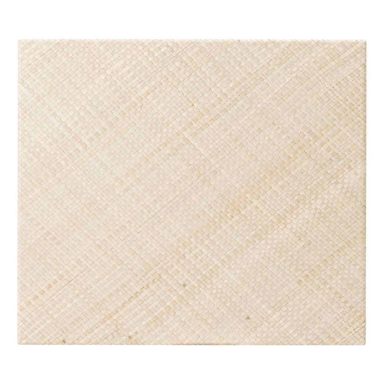 Crescent Raffia Accent Table