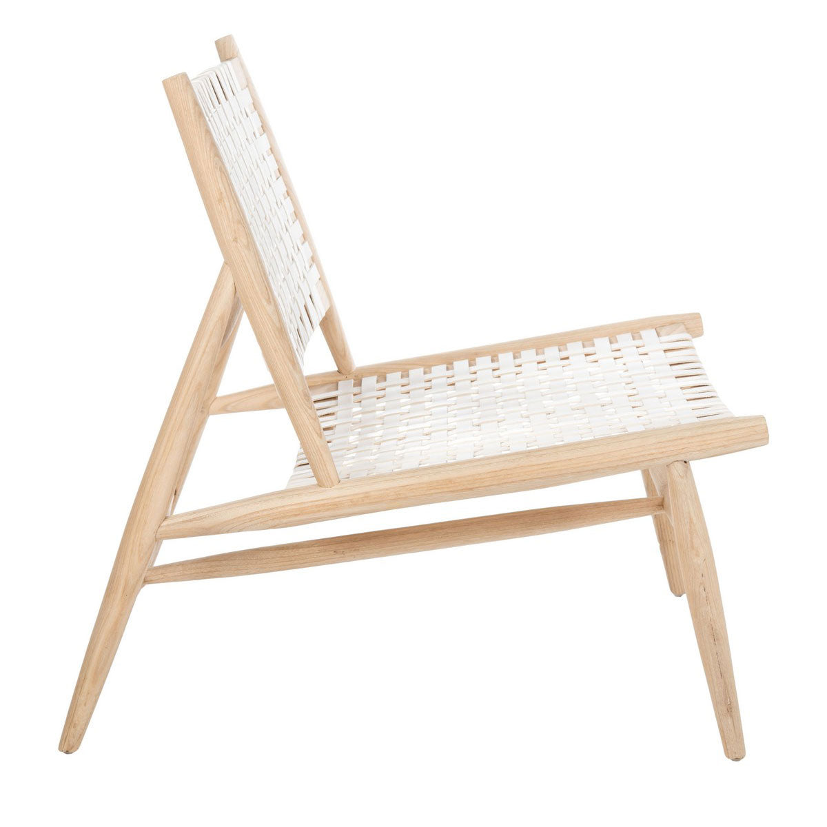 Franks Leather Woven Accent Chair