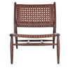 Franks Leather Woven Accent Chair