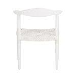 Maia Leather Woven Accent Chair