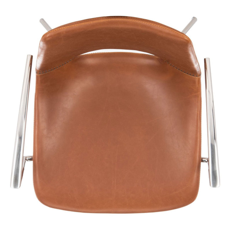 McGraw Leather Swivel Office Chair
