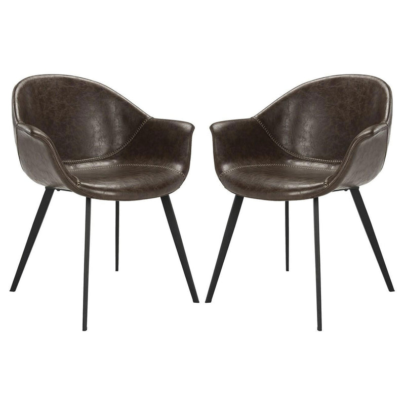 McManus Leather Dining Chair Set of 2