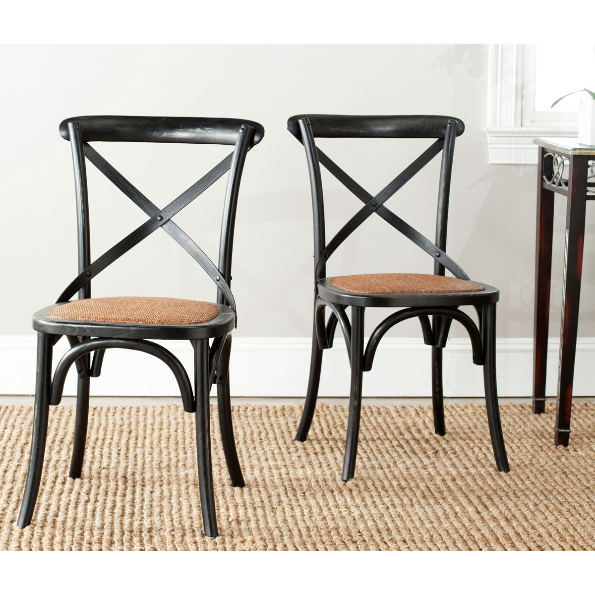 Oak Hill X-Back Dining Chair Set of 2