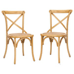 Oak Hill X-Back Dining Chair Set of 2