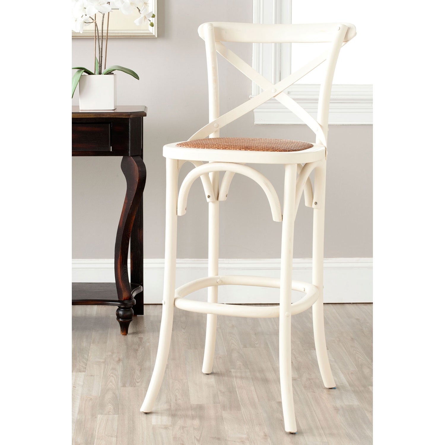 Oak Hill X-Back Bar Stool