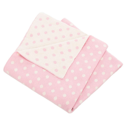 Pink Dots Baby Blanket