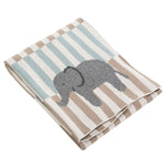 Elephant Stripes Baby Blanket
