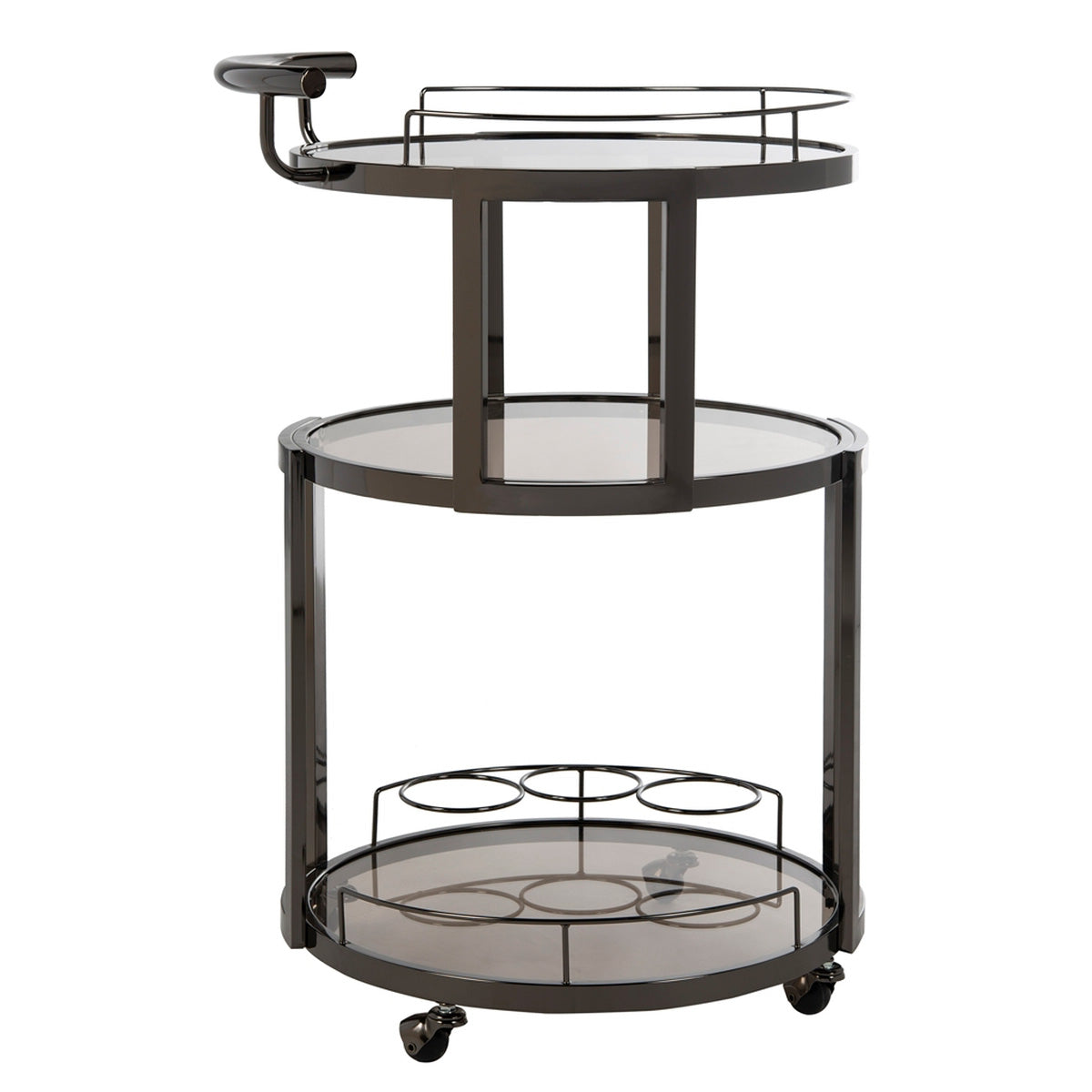 Kalin 3 Tier Round Bar Cart
