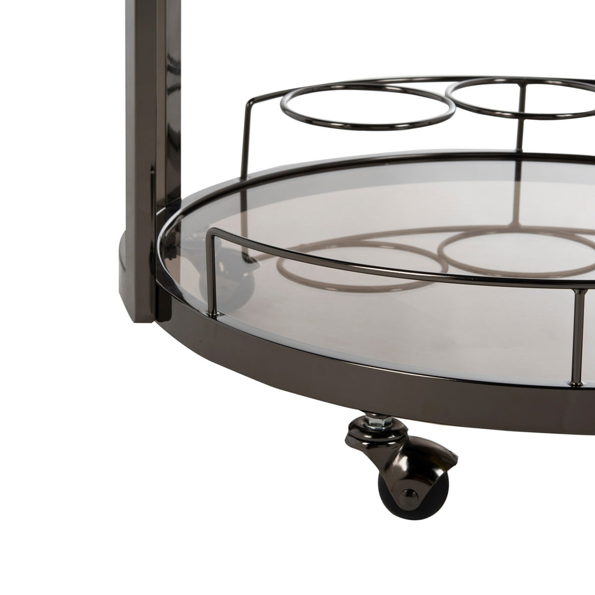 Kalin 3 Tier Round Bar Cart