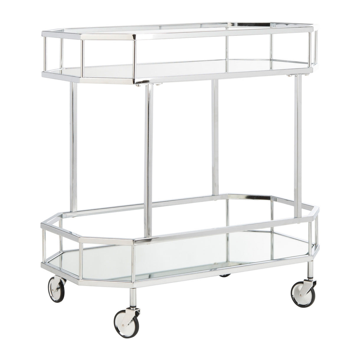 Kira 2 Tier Octagon Bar Cart