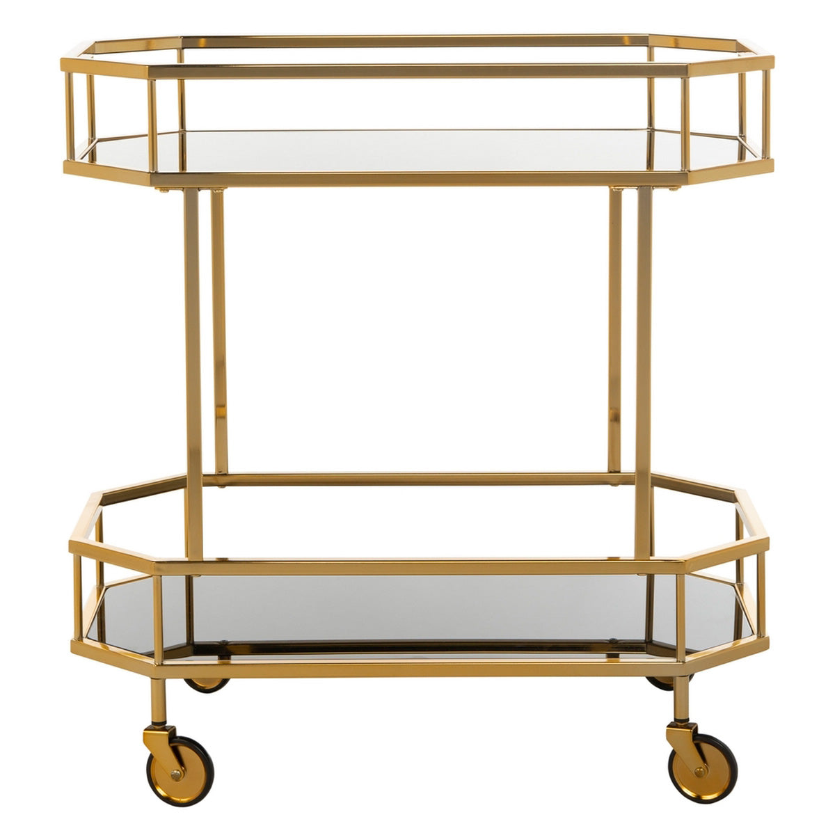 Kira 2 Tier Octagon Bar Cart