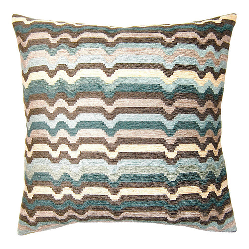 Square Feathers Breeze Peaks Throw Pillow