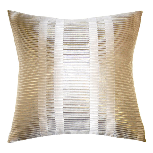 Square Feathers Brillante Bars Throw Pillow