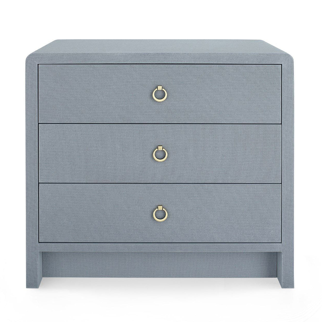 Villa and House Bryant Linen 3 Drawer Side Table