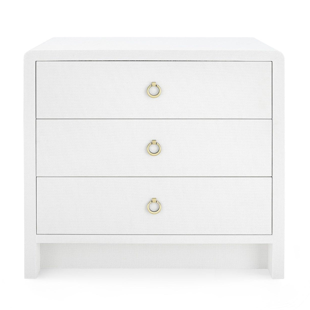 Villa and House Bryant Linen 3 Drawer Side Table