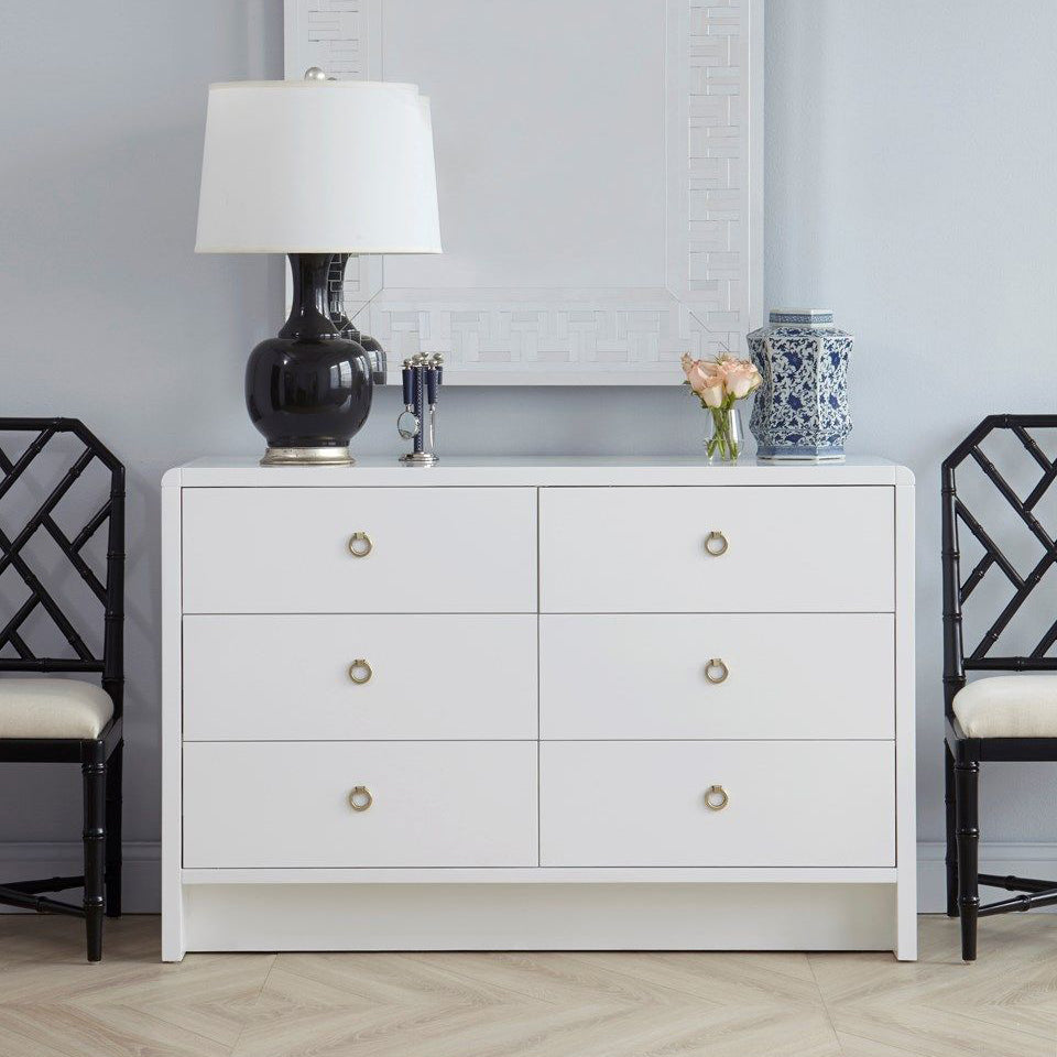 Villa and House Bryant Linen Extra Large 6 Drawer Dresser