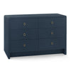 Villa and House Bryant Linen Extra Large 6 Drawer Dresser