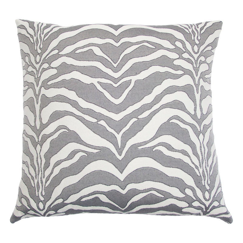 Square Feathers Cannes Zebra Throw Pillow