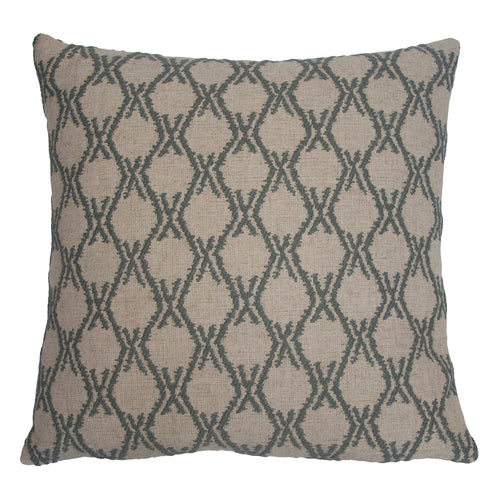 Square Feathers Carmel Twigs Throw Pillow