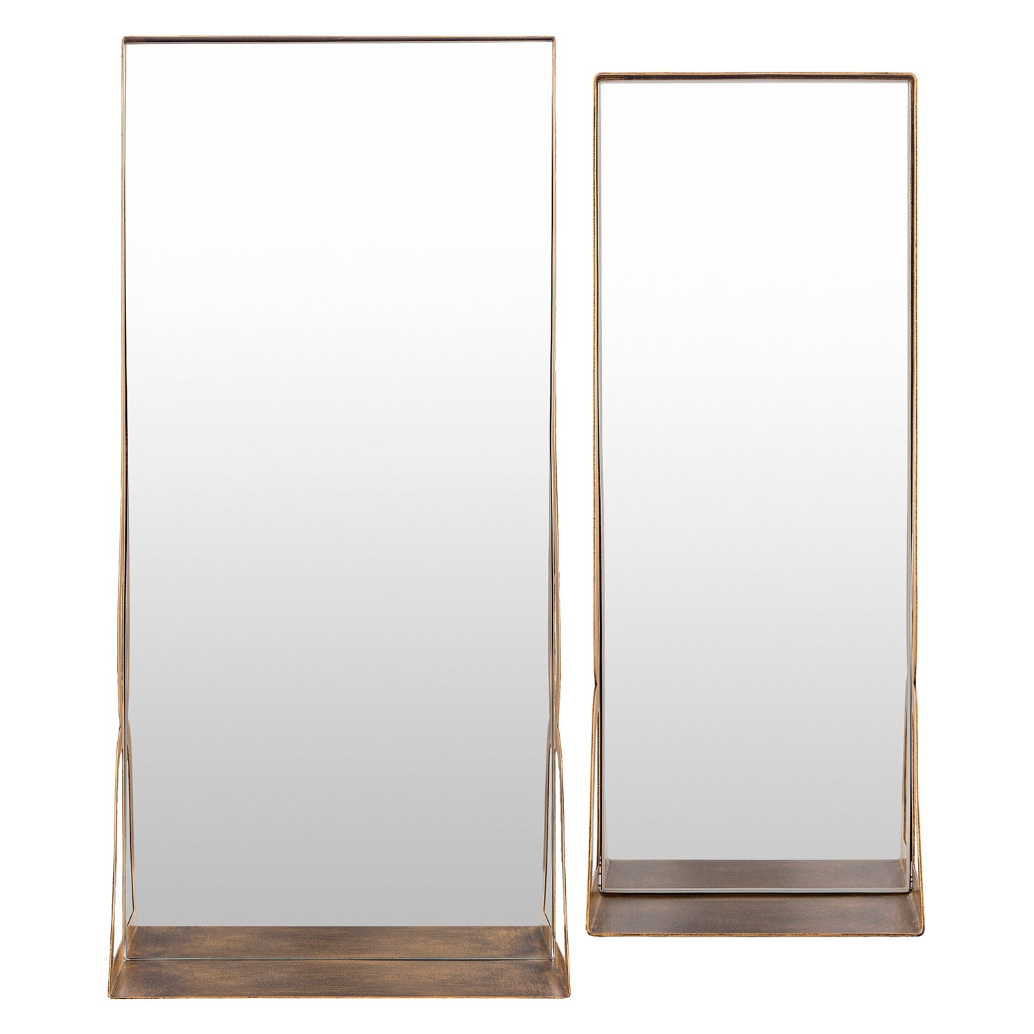Oxana Wall Shelf Mirror Set of 2