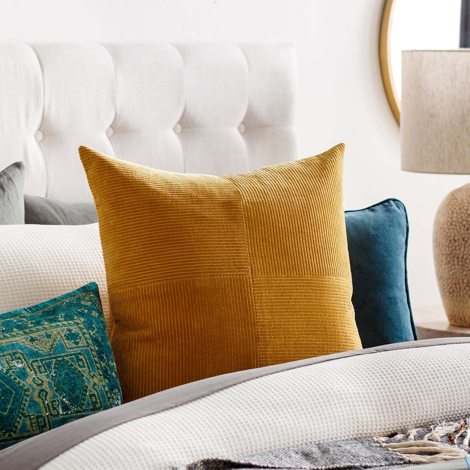 Theo Corduroy Throw Pillow