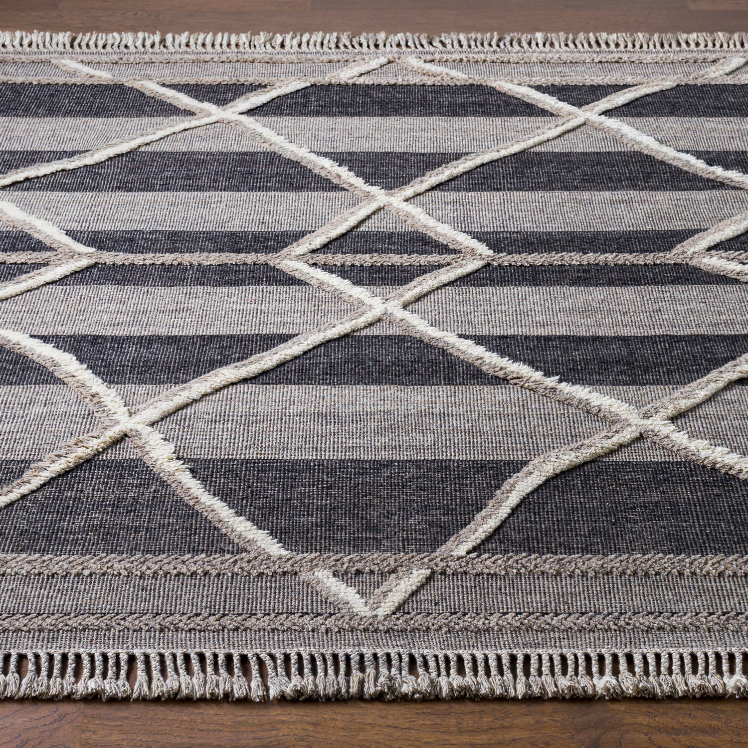 Surya Cadiz Stripe Hand Knotted Rug