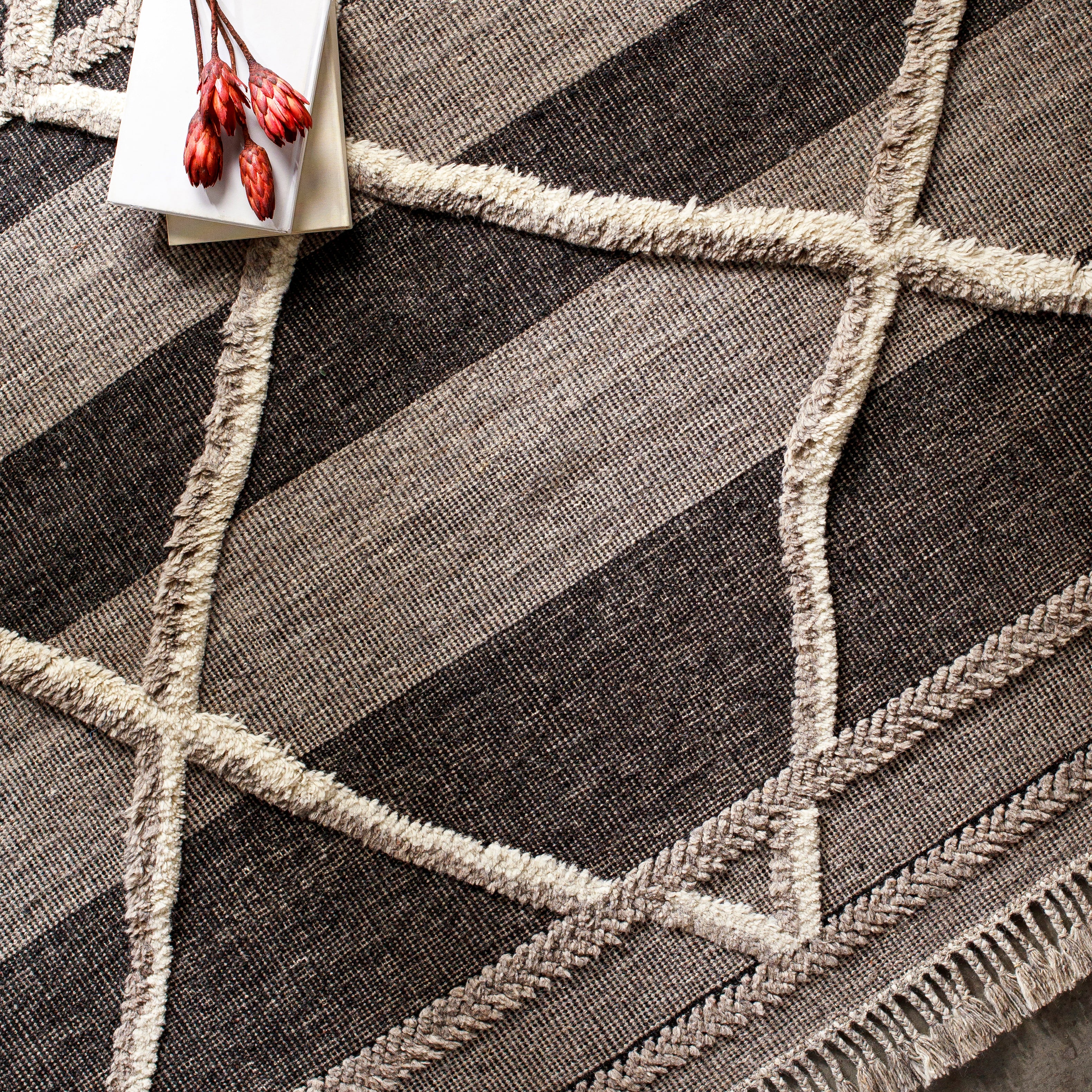 Surya Cadiz Stripe Hand Knotted Rug