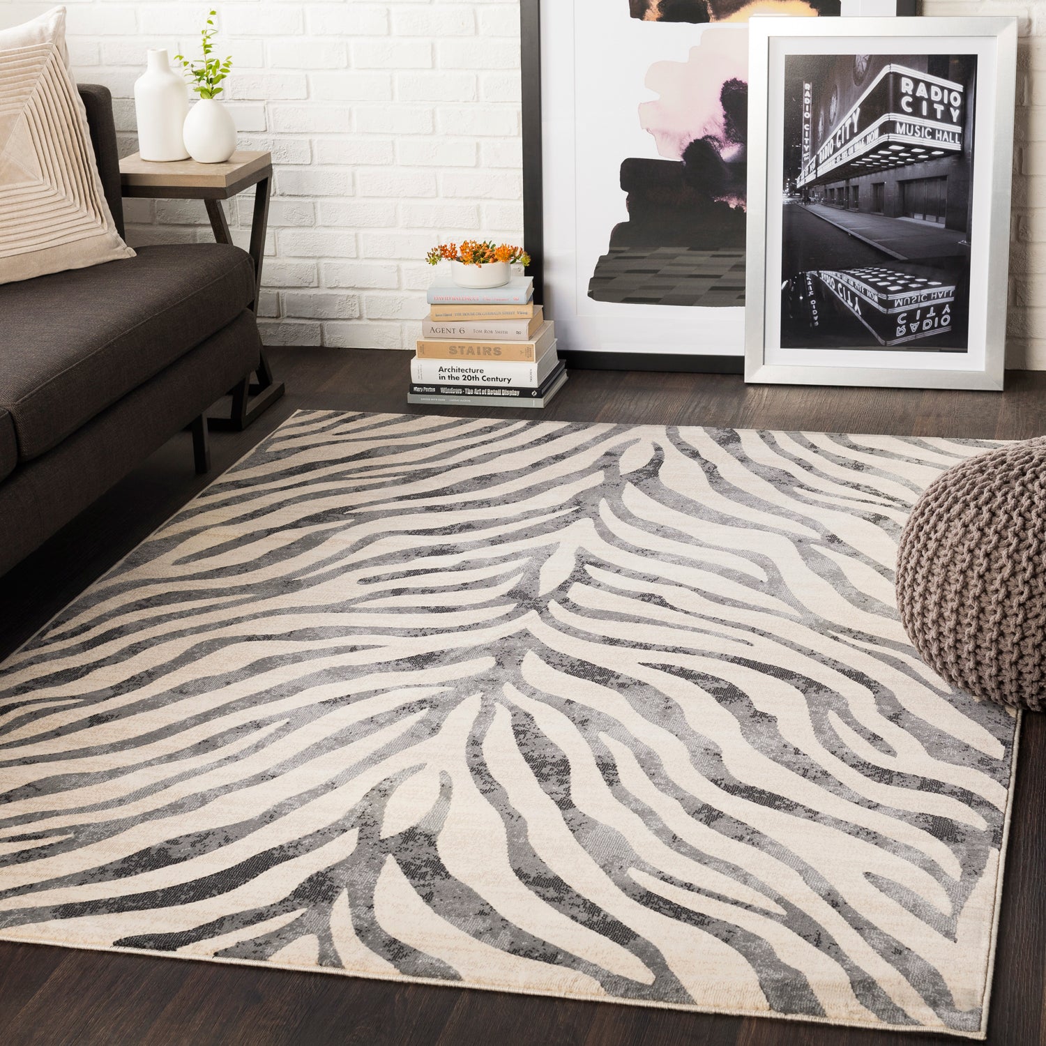 Livabliss City Zebra Medium Pile Rug